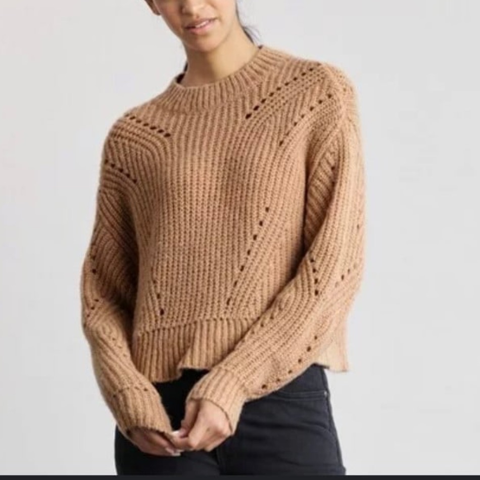 Nwt Elizabeth And James Camel Tan Brown Sweater Small